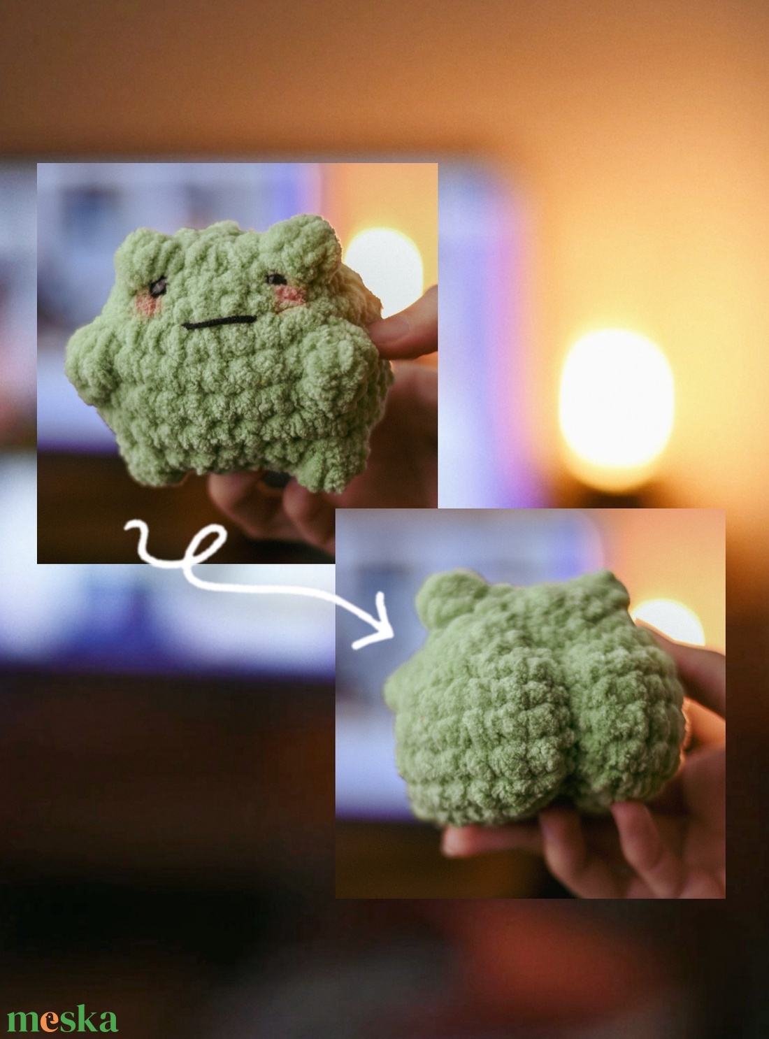 Popós béka  - játék & sport - plüssállat & játékfigura - béka - Meska.hu