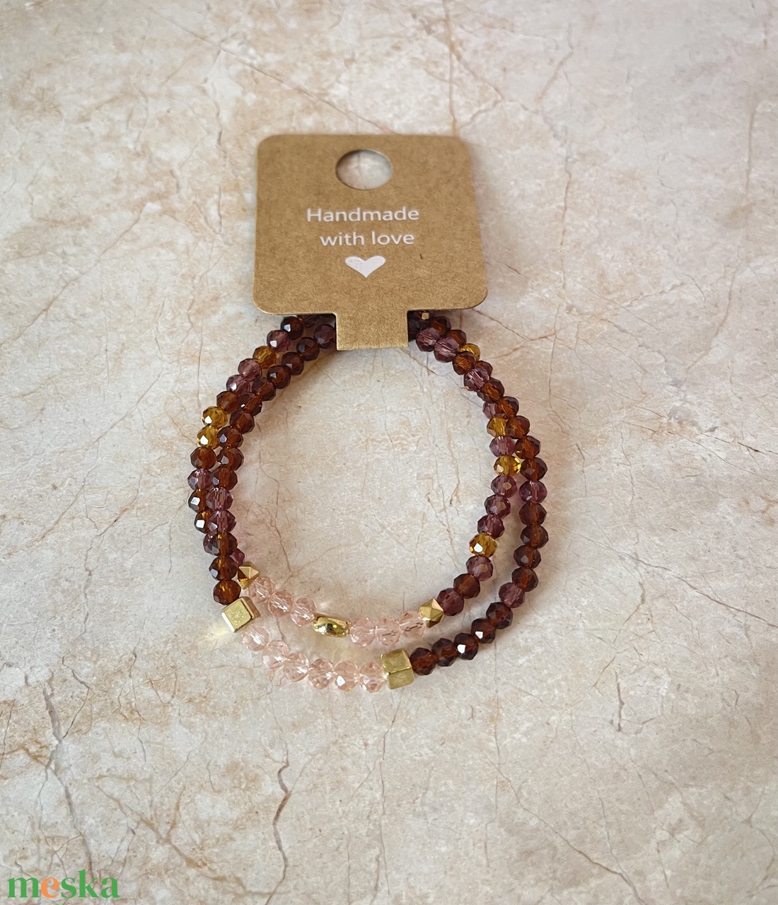 Gyöngyből keszült karkötő - ékszer - karkötő - gyöngyös karkötő - Meska.hu