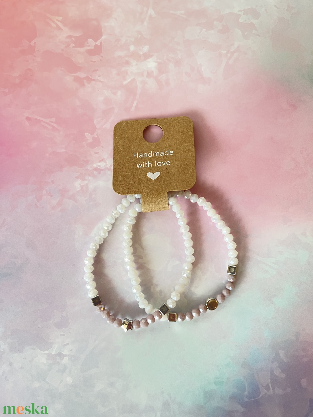 Gyöngyből készült karköto - ékszer - karkötő - gyöngyös karkötő - Meska.hu