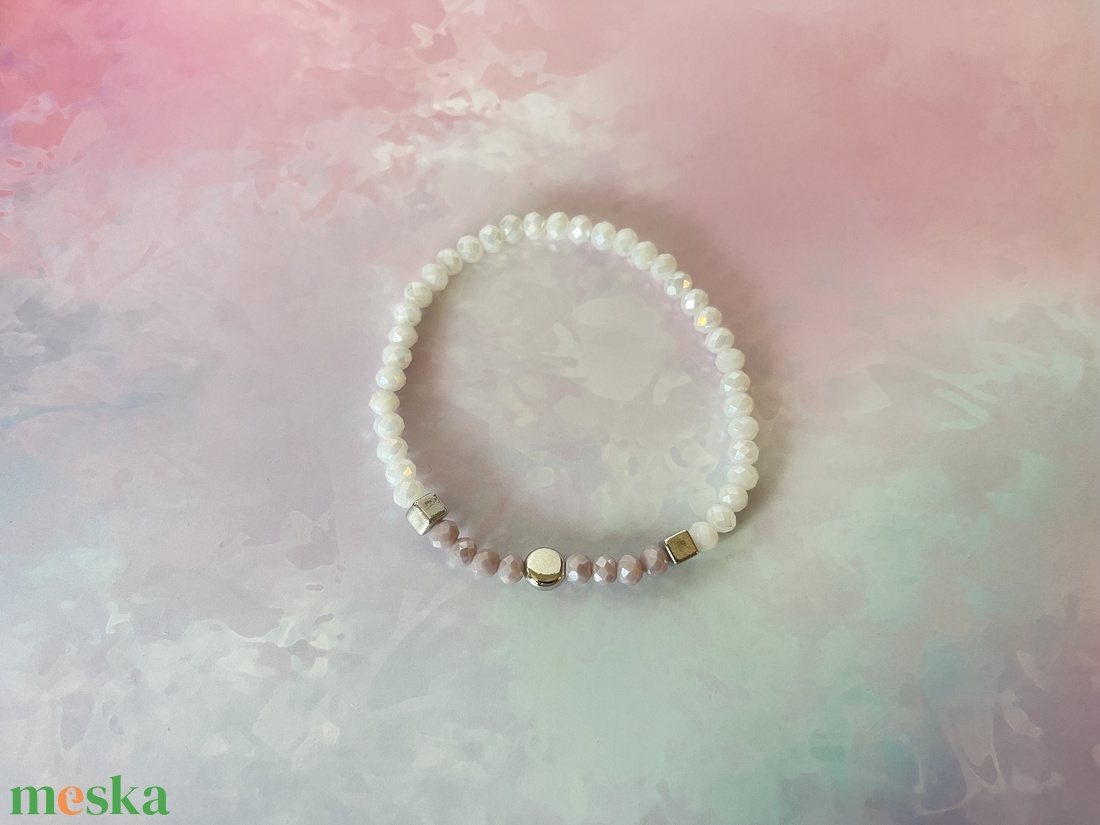 Gyöngyből készült karköto - ékszer - karkötő - gyöngyös karkötő - Meska.hu