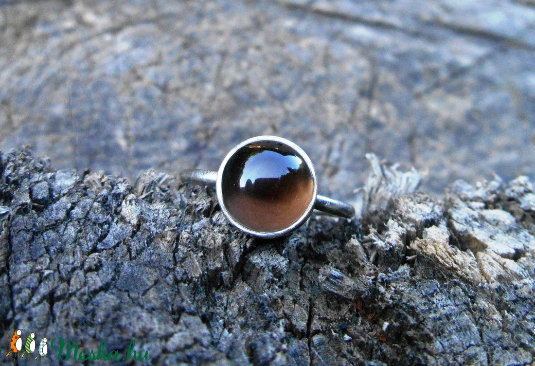 Ezüst Füstkvarc gyűrű -  - Meska.hu