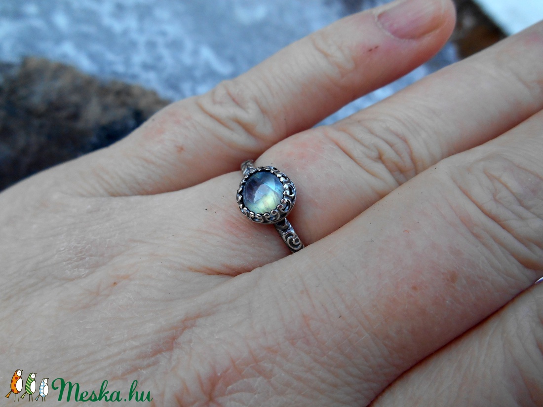 Ezüst Holdkő gyűrű -  - Meska.hu