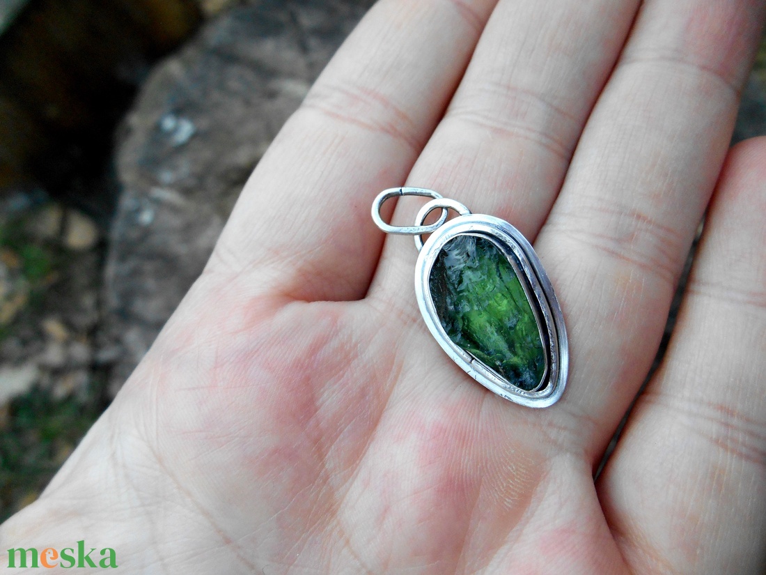 Ezüst Moldavit medál -  - Meska.hu