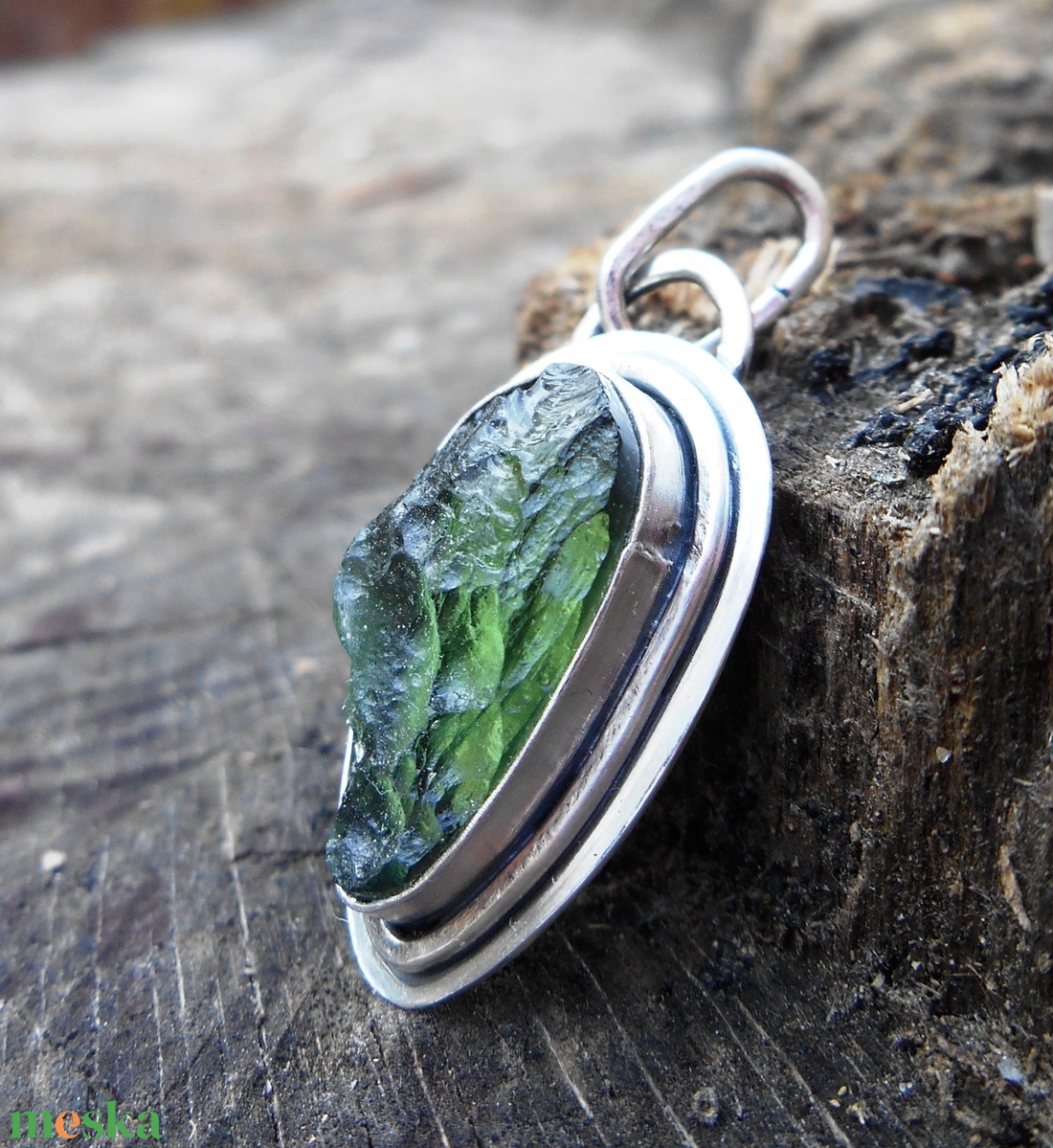 Ezüst Moldavit medál -  - Meska.hu