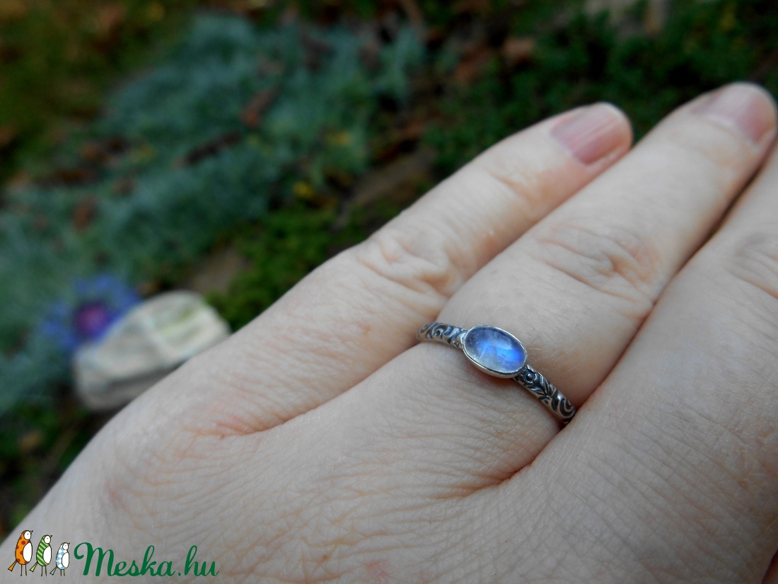 Ezüst Holdkő gyűrű -  - Meska.hu