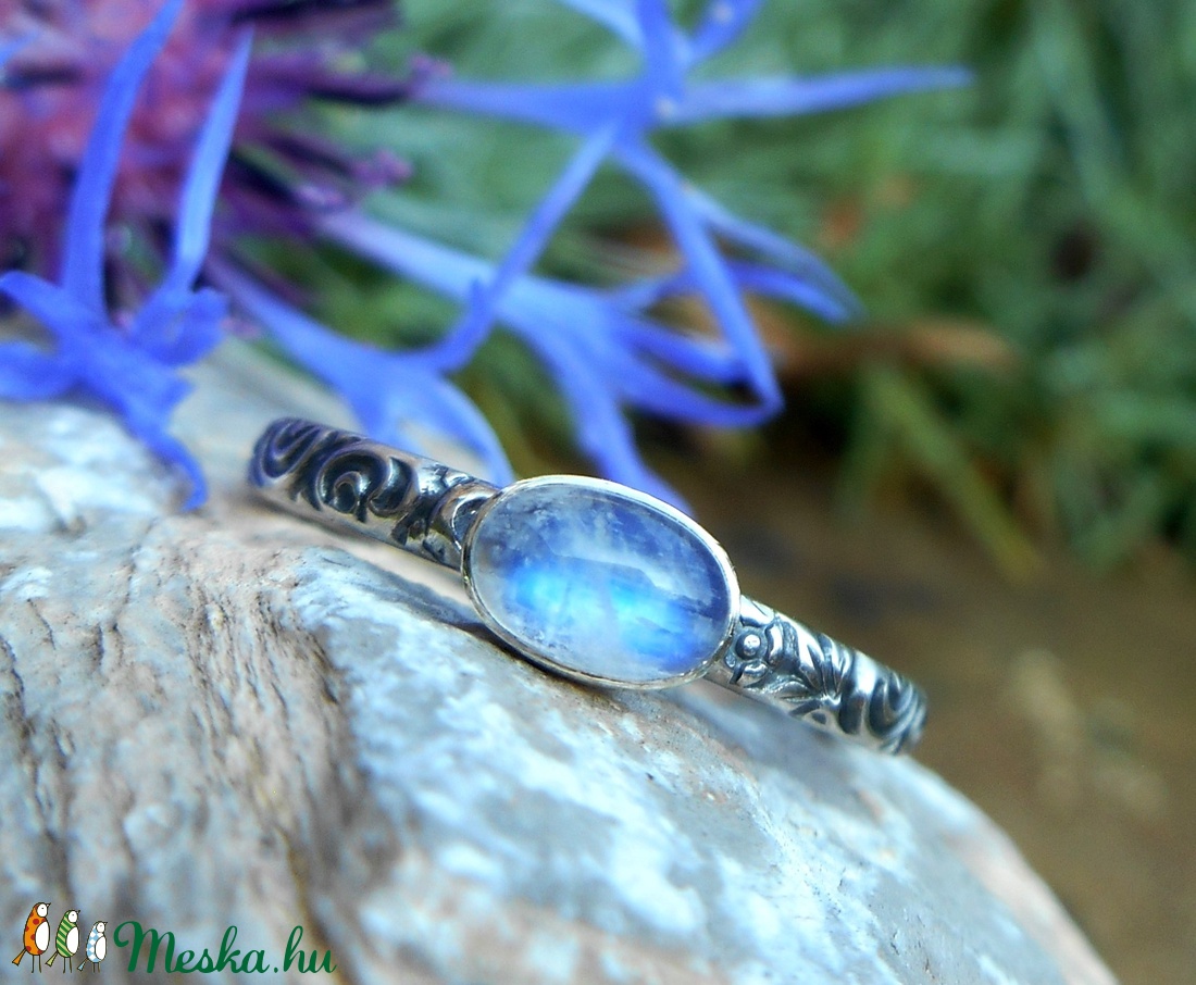 Ezüst Holdkő gyűrű -  - Meska.hu