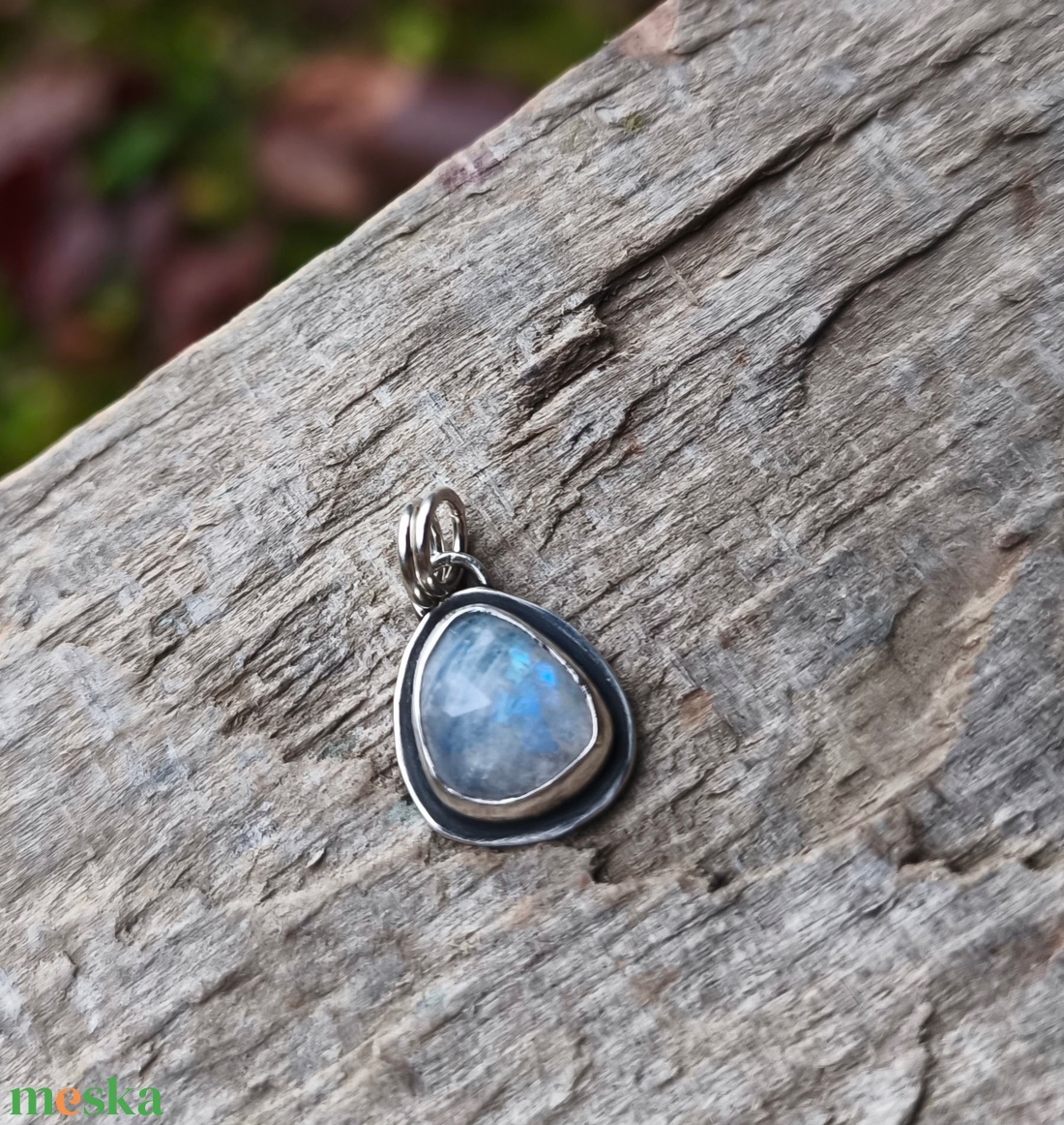Ezüst Holdkő medál - ékszer - nyaklánc - medál - Meska.hu