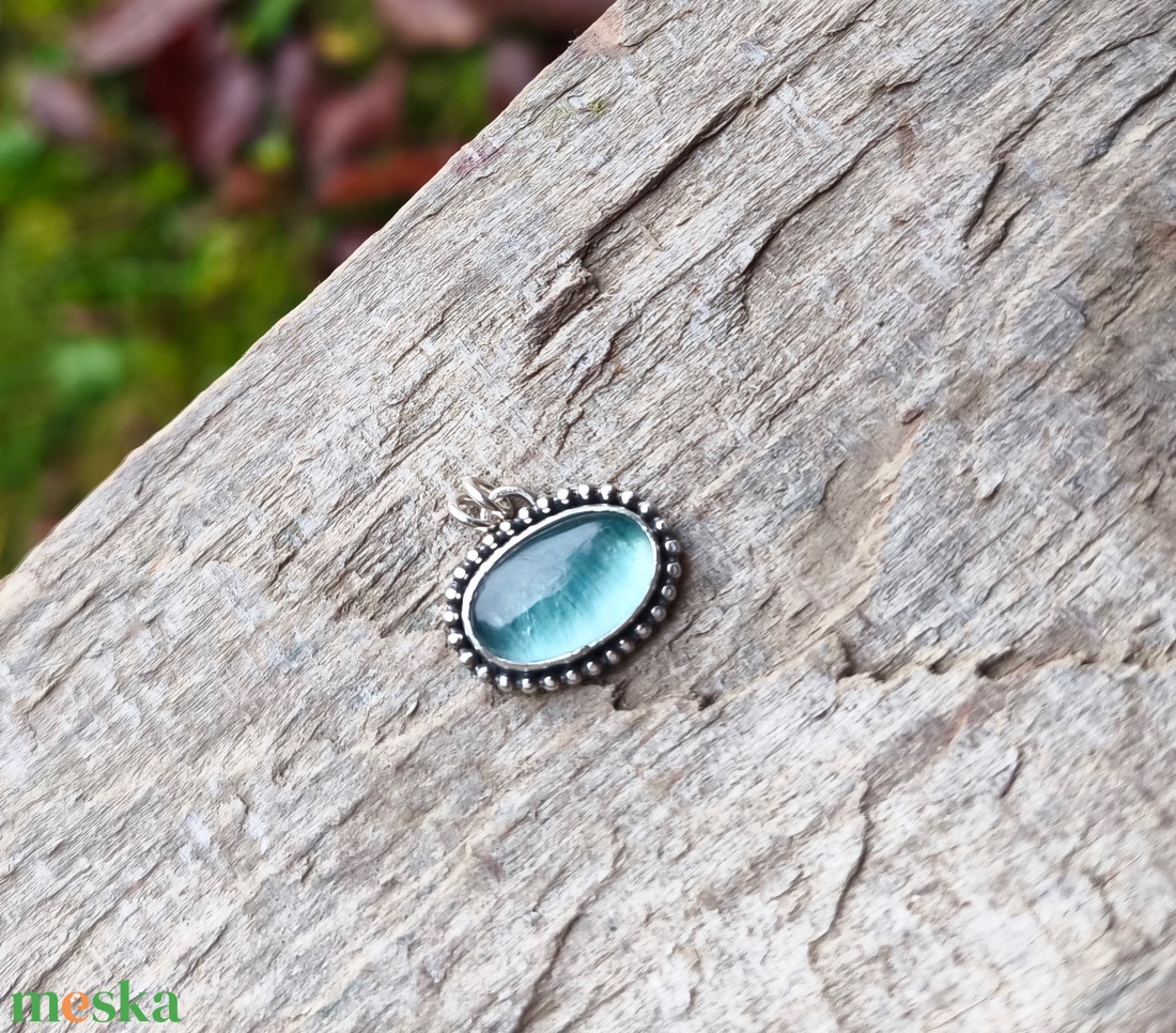 Ezüst Turmalin medál - ékszer - nyaklánc - medál - Meska.hu