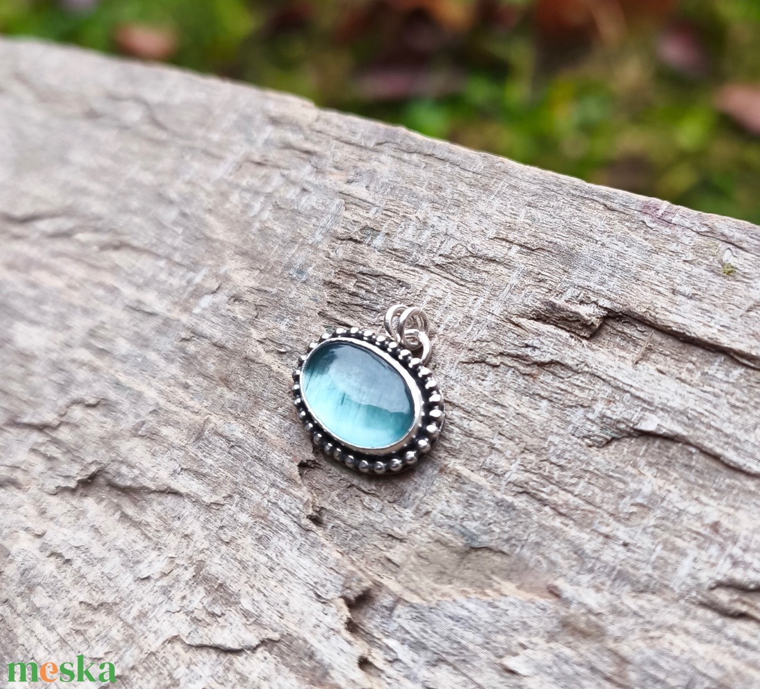 Ezüst Turmalin medál - ékszer - nyaklánc - medál - Meska.hu