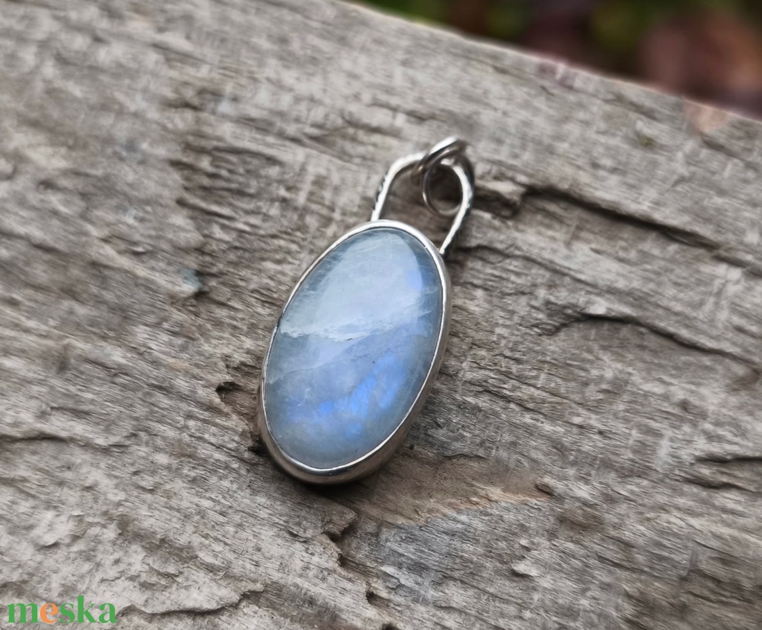 Ezüst Holdkő medál - ékszer - nyaklánc - medál - Meska.hu