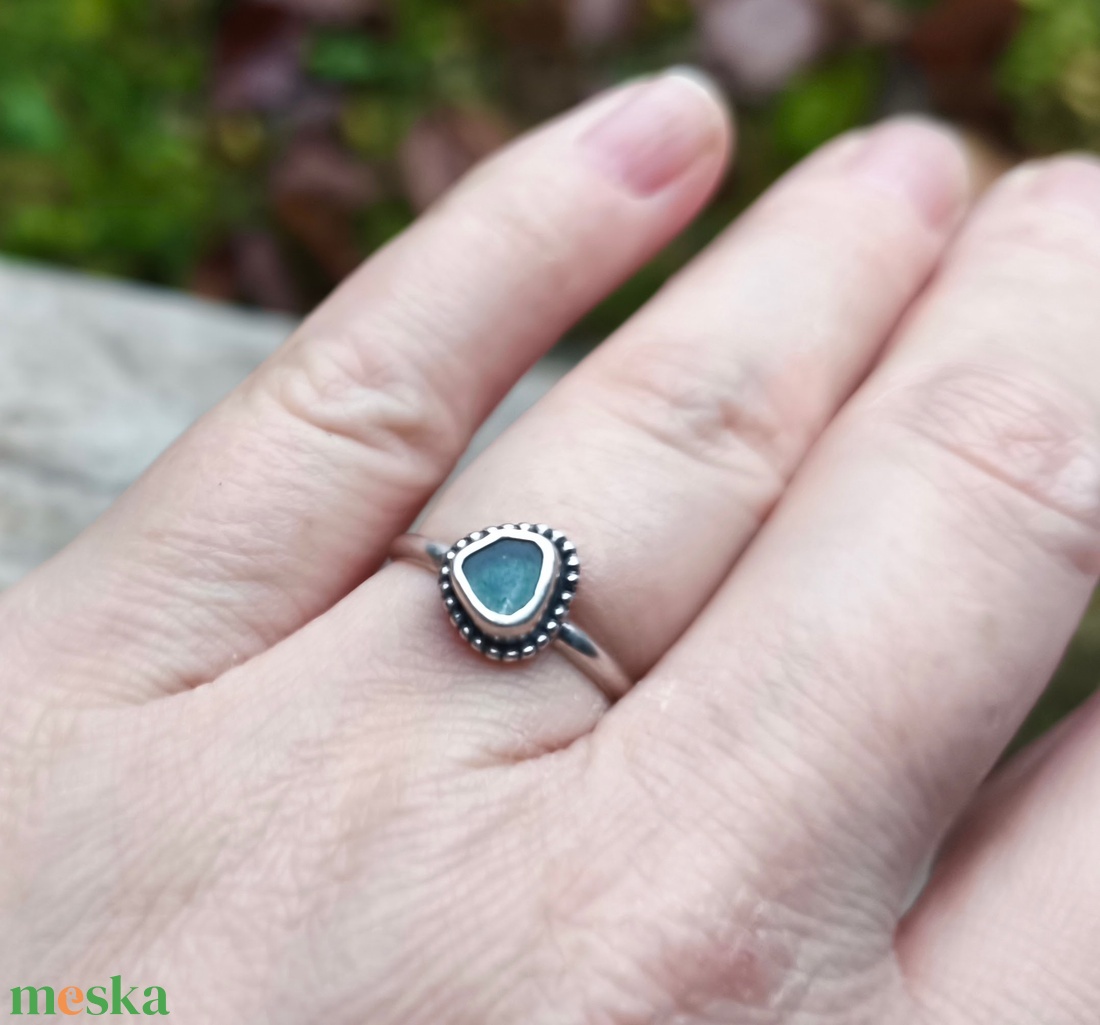 Ezüst Turmalin gyűrű - ékszer - gyűrű - szoliter gyűrű - Meska.hu