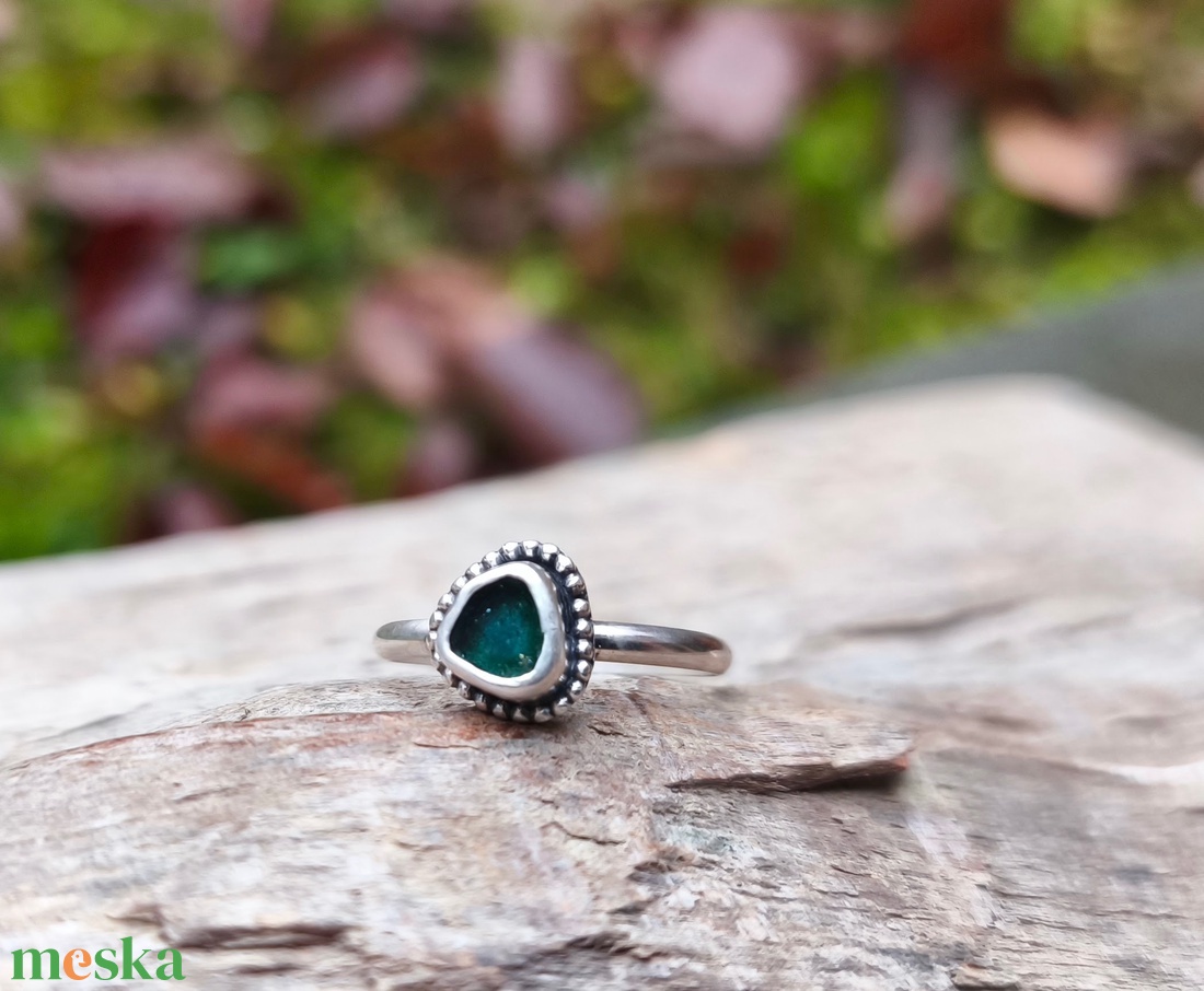 Ezüst Turmalin gyűrű - ékszer - gyűrű - szoliter gyűrű - Meska.hu