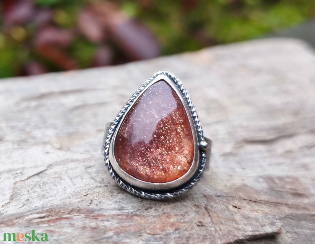 Ezüst Napkő gyűrű -  - Meska.hu