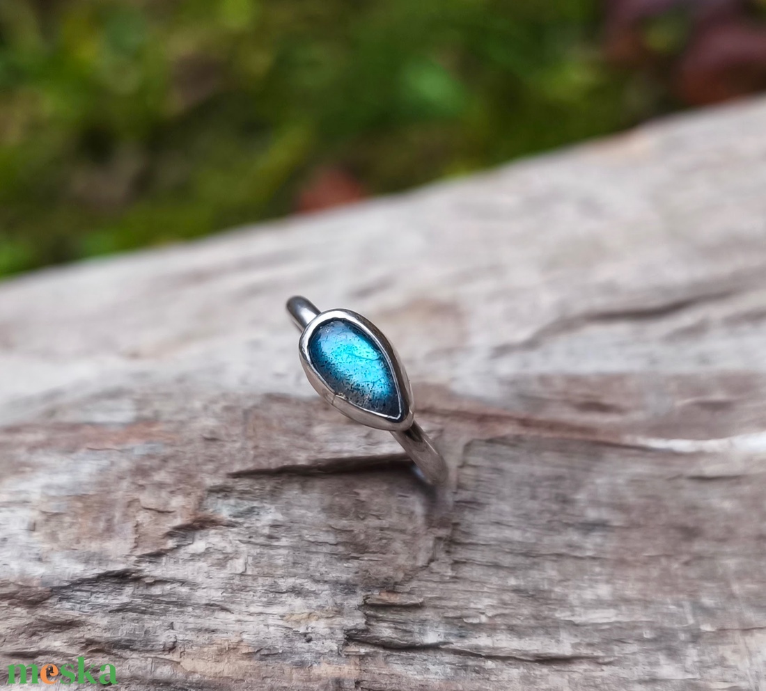 Ezüst Labradorit gyűrű -  - Meska.hu
