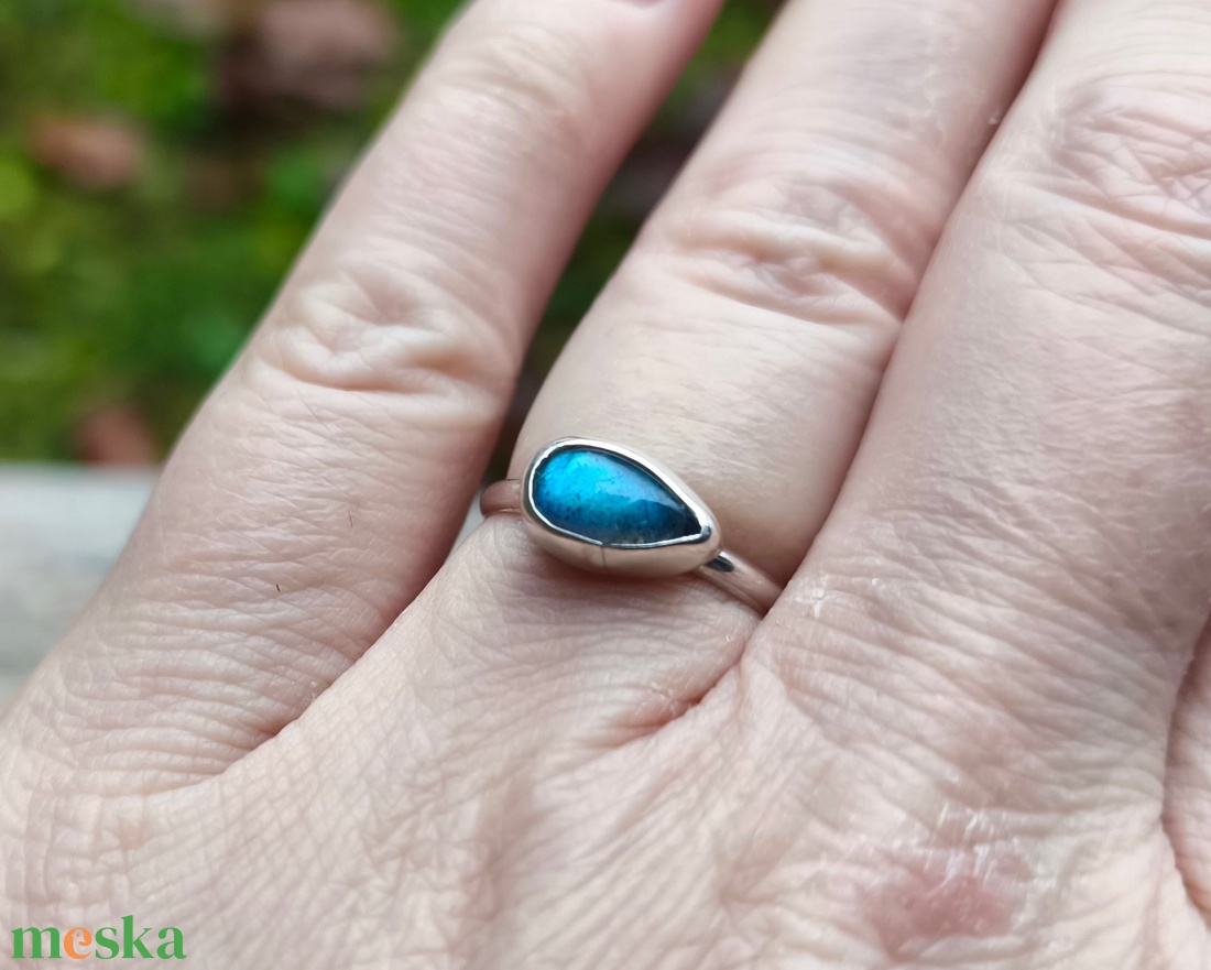 Ezüst Labradorit gyűrű -  - Meska.hu