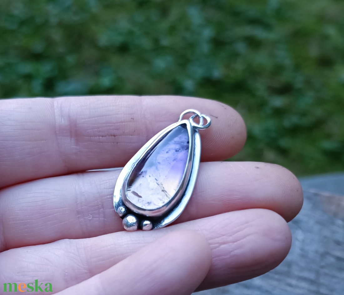 Ezüst Ametrin medál - ékszer - nyaklánc - medál - Meska.hu