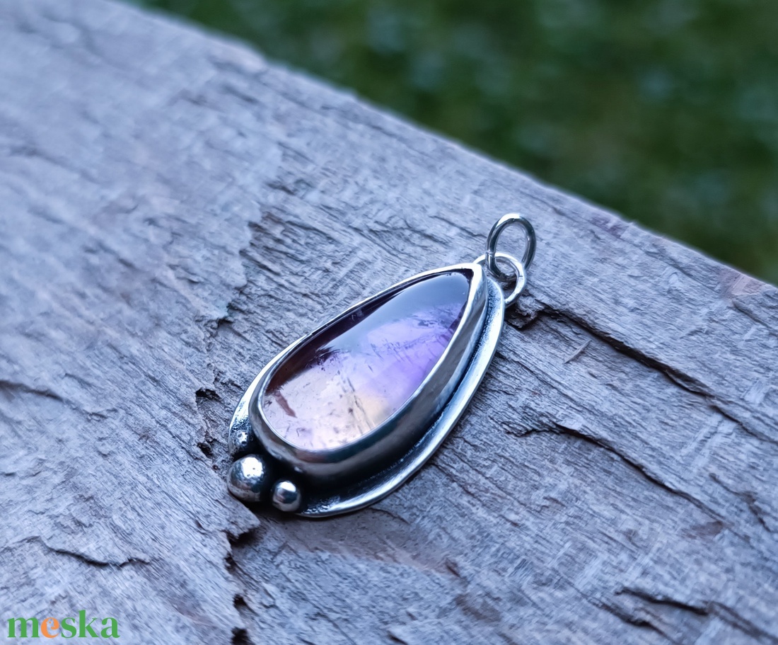 Ezüst Ametrin medál - ékszer - nyaklánc - medál - Meska.hu