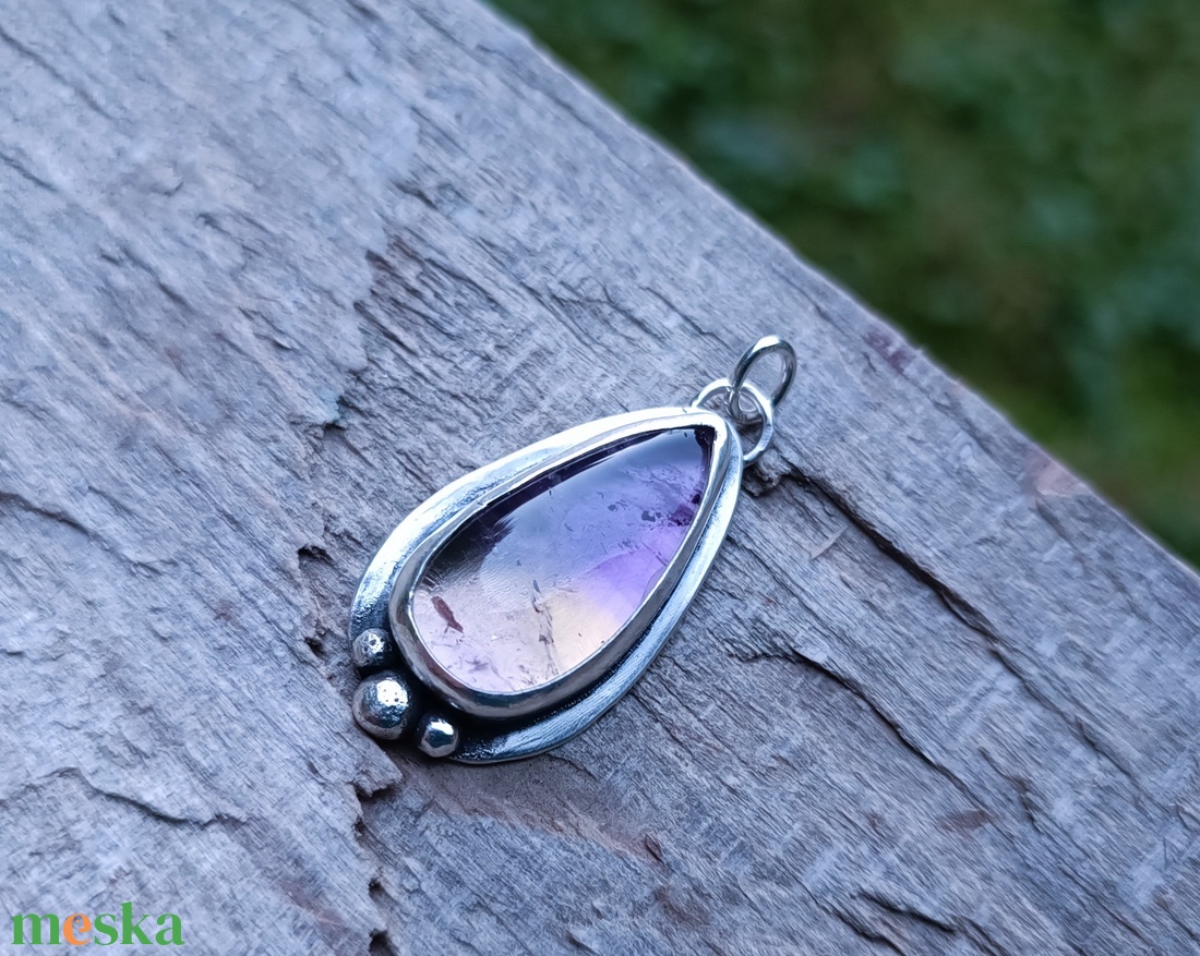 Ezüst Ametrin medál - ékszer - nyaklánc - medál - Meska.hu