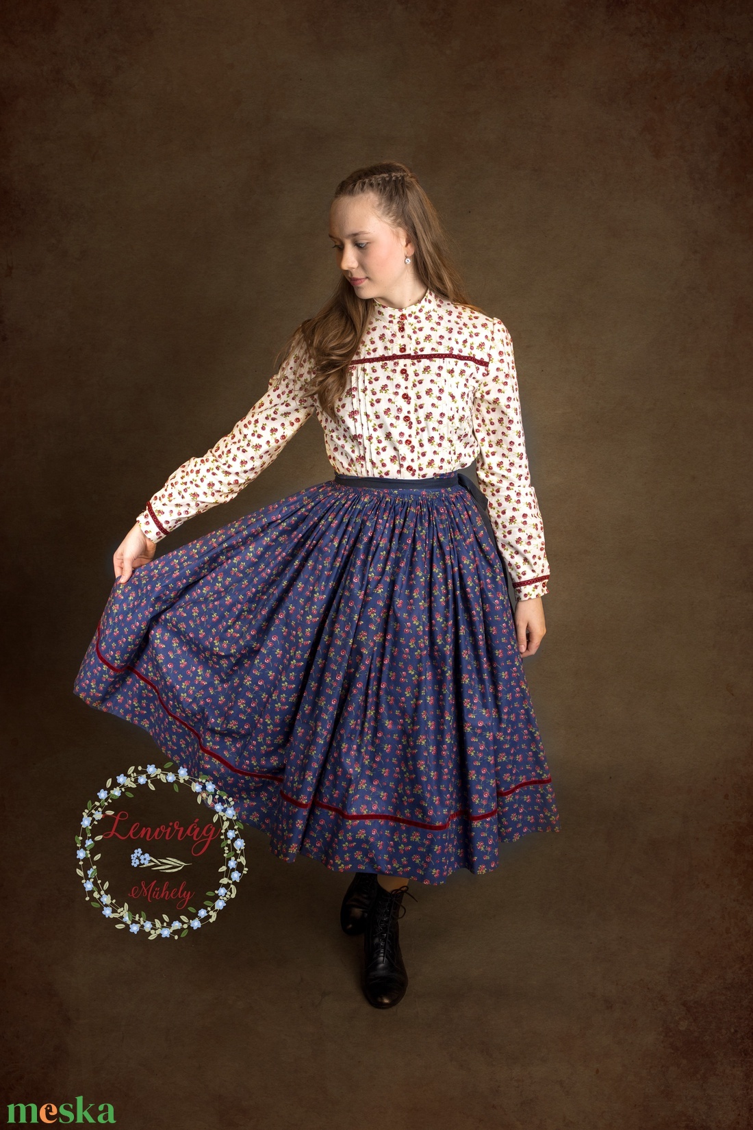 Bakonyi viselet - ruha & divat - női ruha - szoknya - Meska.hu