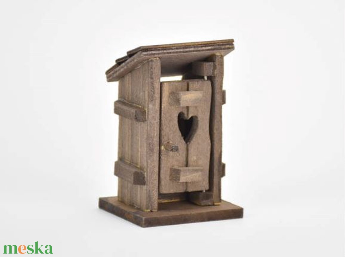 Fa Manó W.C. 4,8cmx5,3cmx8,4cm - SOK FAJTA MANÓ TERMÉKEM VAN !!!!!. - kellékek & szerszámok - dekorációs kellékek - figurák - Meska.hu