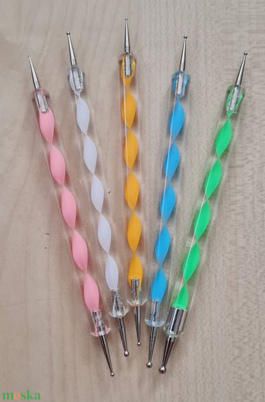 Mandala pontozó készlet, pontfestő készlet 5db-s - 10 fejes - kellékek & szerszámok - dekorációs kellékek - egyéb kellékek - Meska.hu