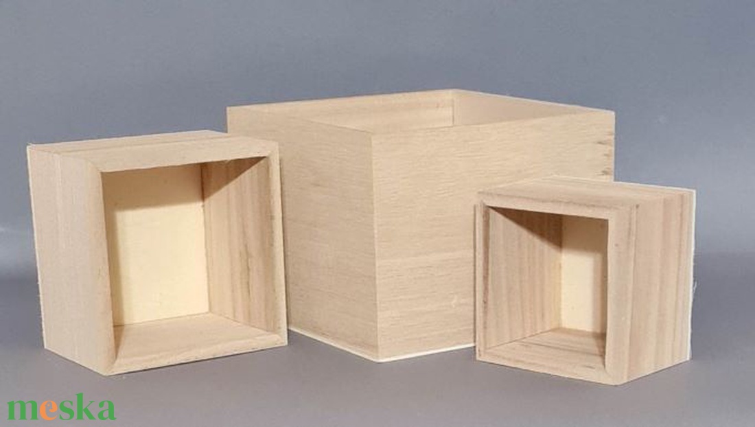 KA-7526. Natúr fa dekorláda több méretben - kellékek & szerszámok - dekorációs kellékek - egyéb kellékek - Meska.hu