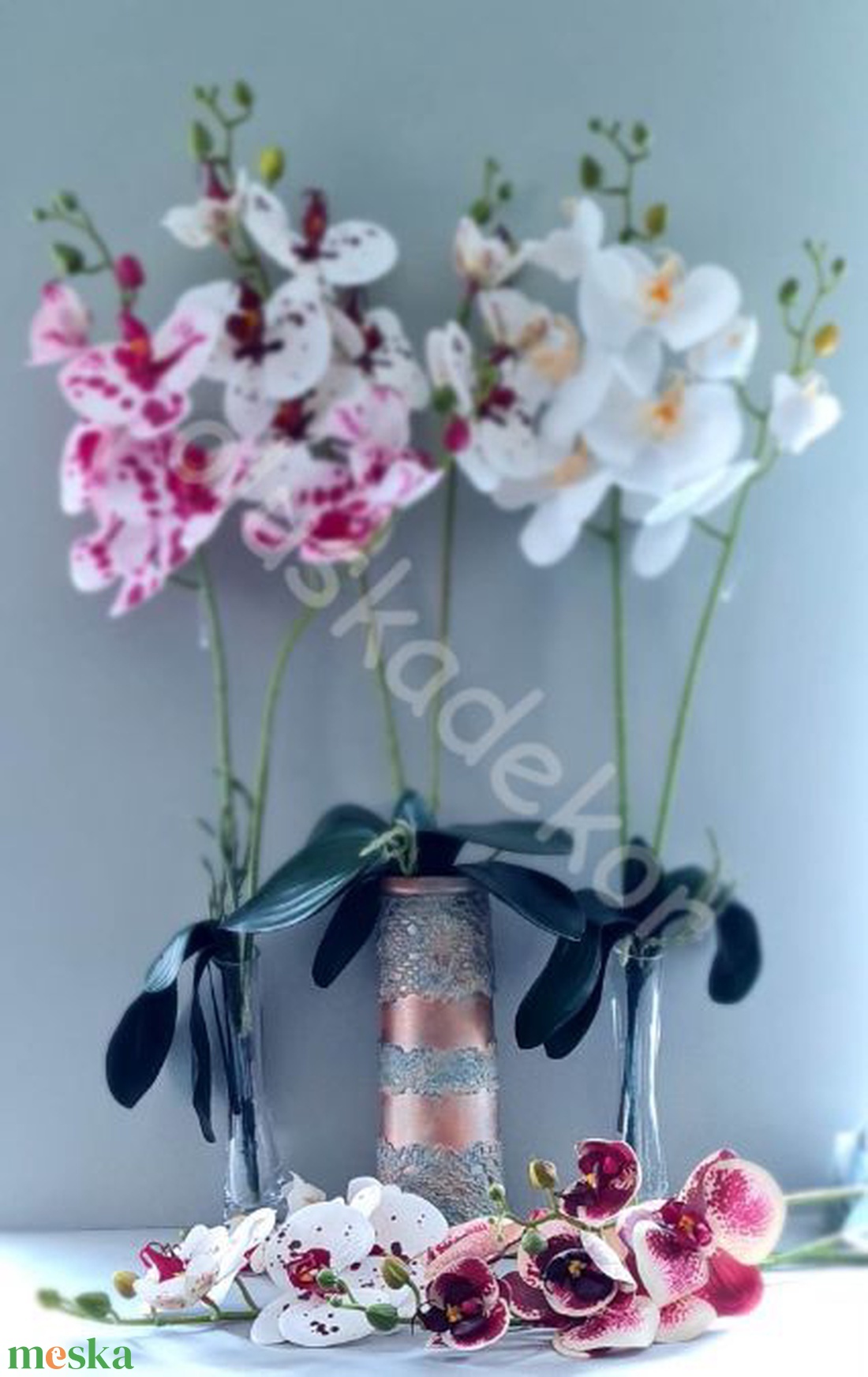 Orchidea, phalaenopsis, élethű, levéllel, légzőgyökér, 2 ág, REAL TOUCH, gumi - kellékek & szerszámok - dekorációs kellékek - egyéb kellékek - Meska.hu Orchidea, phalaenopsis, élethű, levéllel, légzőgyökér, 2 ág, REAL TOUCH, gumi - kellékek & szerszámok - dekorációs kellékek - egyéb kellékek - Meska.hu