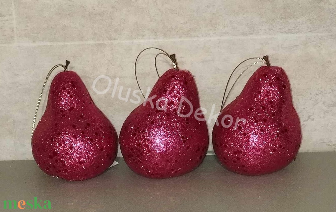 Körte, glitteres, esküvői, karácsonyi dekorációs gyümölcs, arany, ezüst, piros, 10cm - kellékek & szerszámok - dekorációs kellékek - egyéb kellékek - Meska.hu Körte, glitteres, esküvői, karácsonyi dekorációs gyümölcs, arany, ezüst, piros, 10cm - kellékek & szerszámok - dekorációs kellékek - egyéb kellékek - Meska.hu