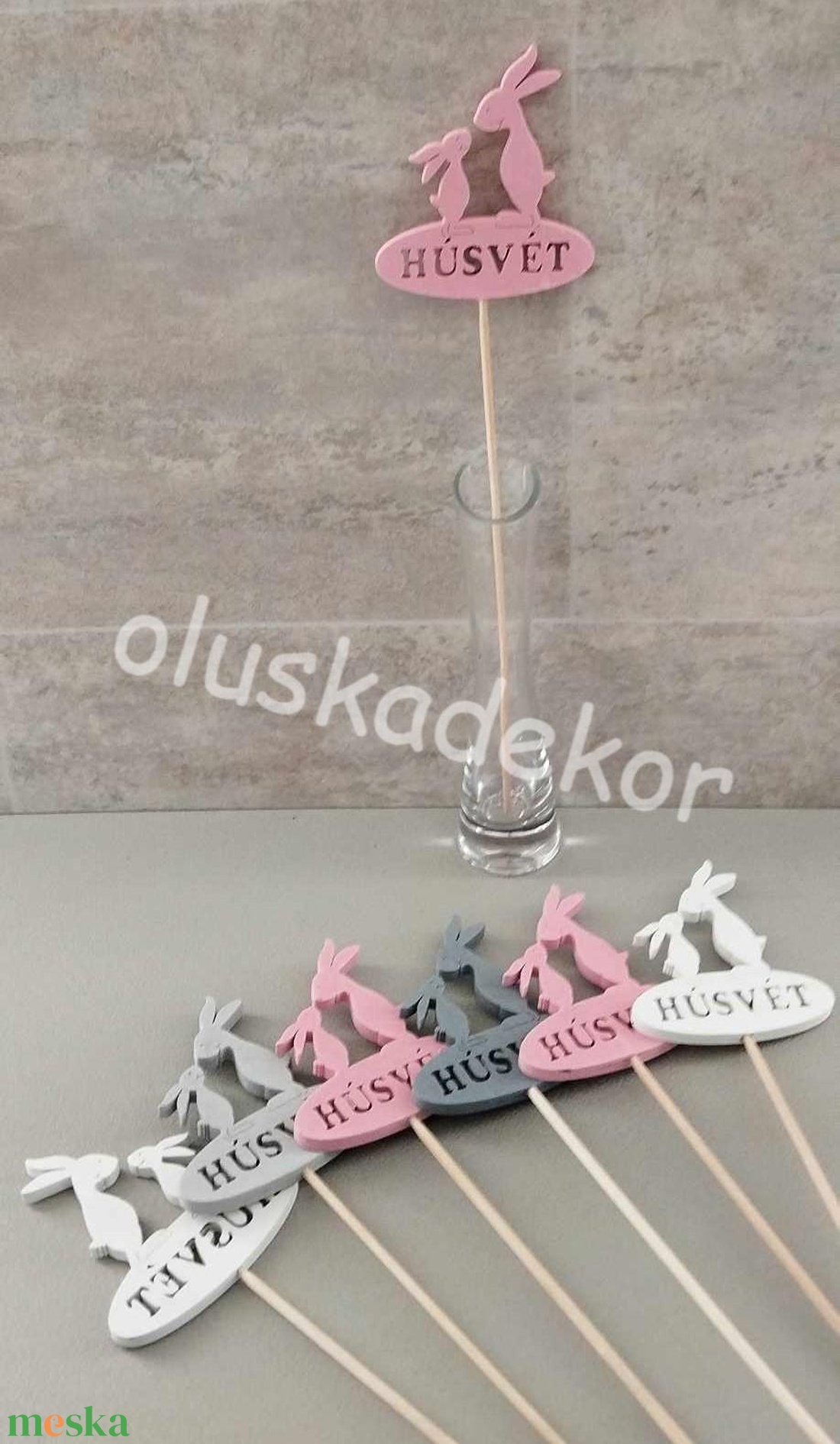 Nyusziapó húsvéti fa beszúró, lézervágott dekorációs kiegészítő - kellékek & szerszámok - dekorációs kellékek - egyéb kellékek - Meska.hu