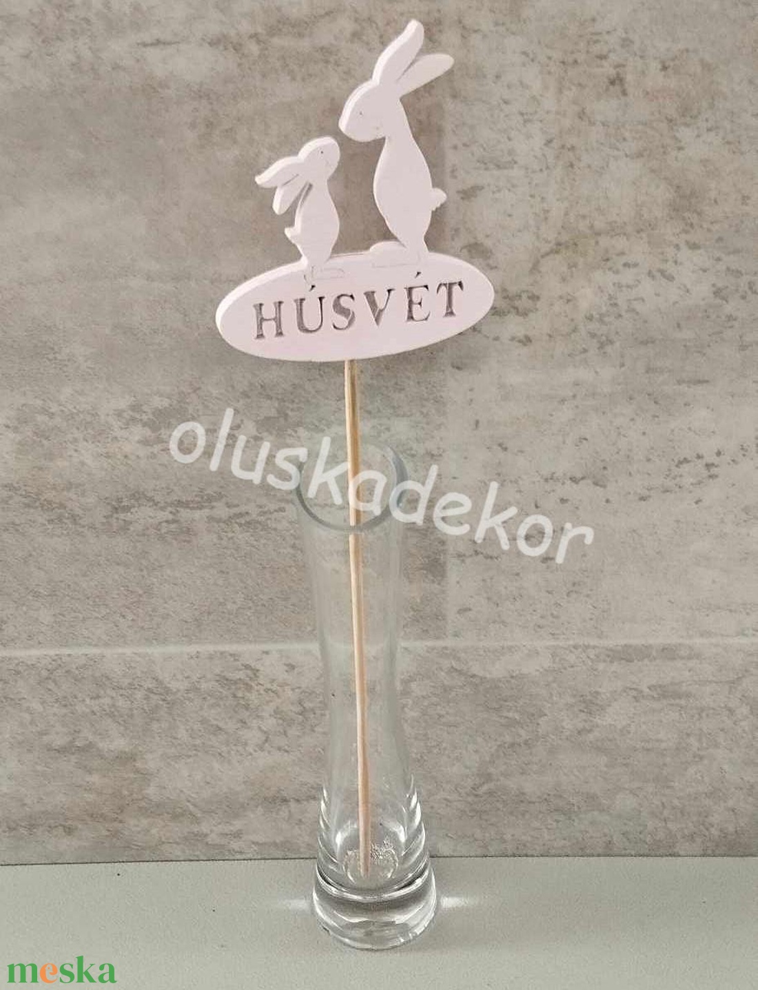 Nyusziapó húsvéti fa beszúró, lézervágott dekorációs kiegészítő - kellékek & szerszámok - dekorációs kellékek - egyéb kellékek - Meska.hu