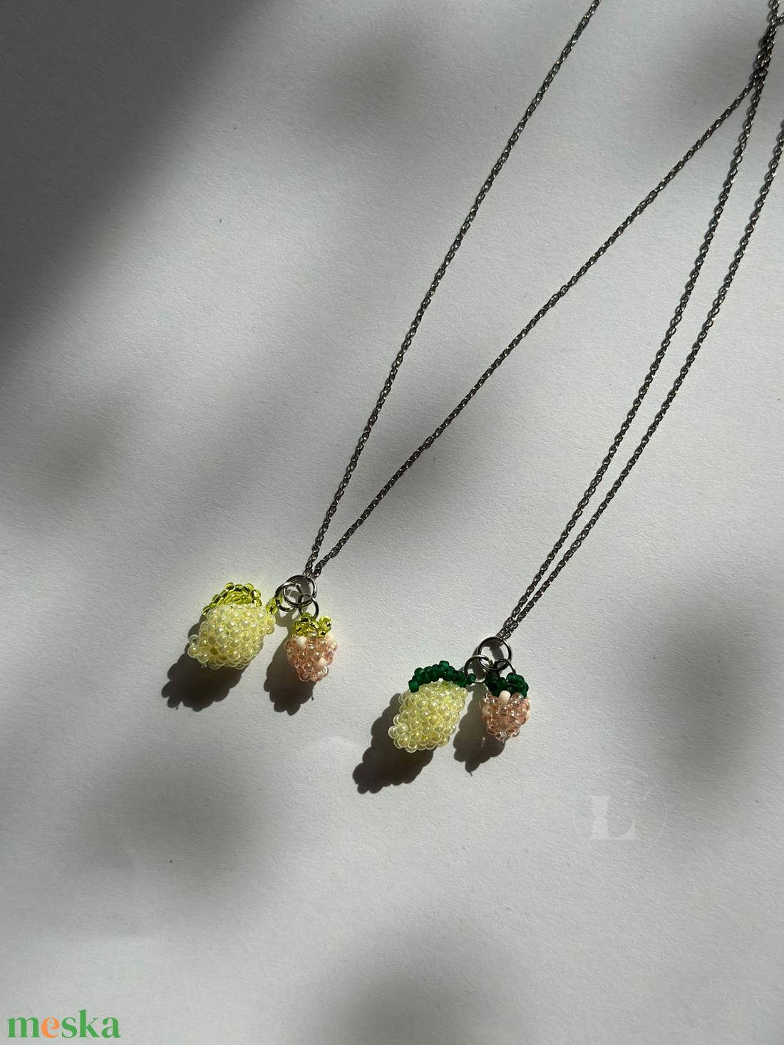 PinkLemonade 2charm nyaklánc-Citrom - ékszer - nyaklánc - medálos nyaklánc - Meska.hu