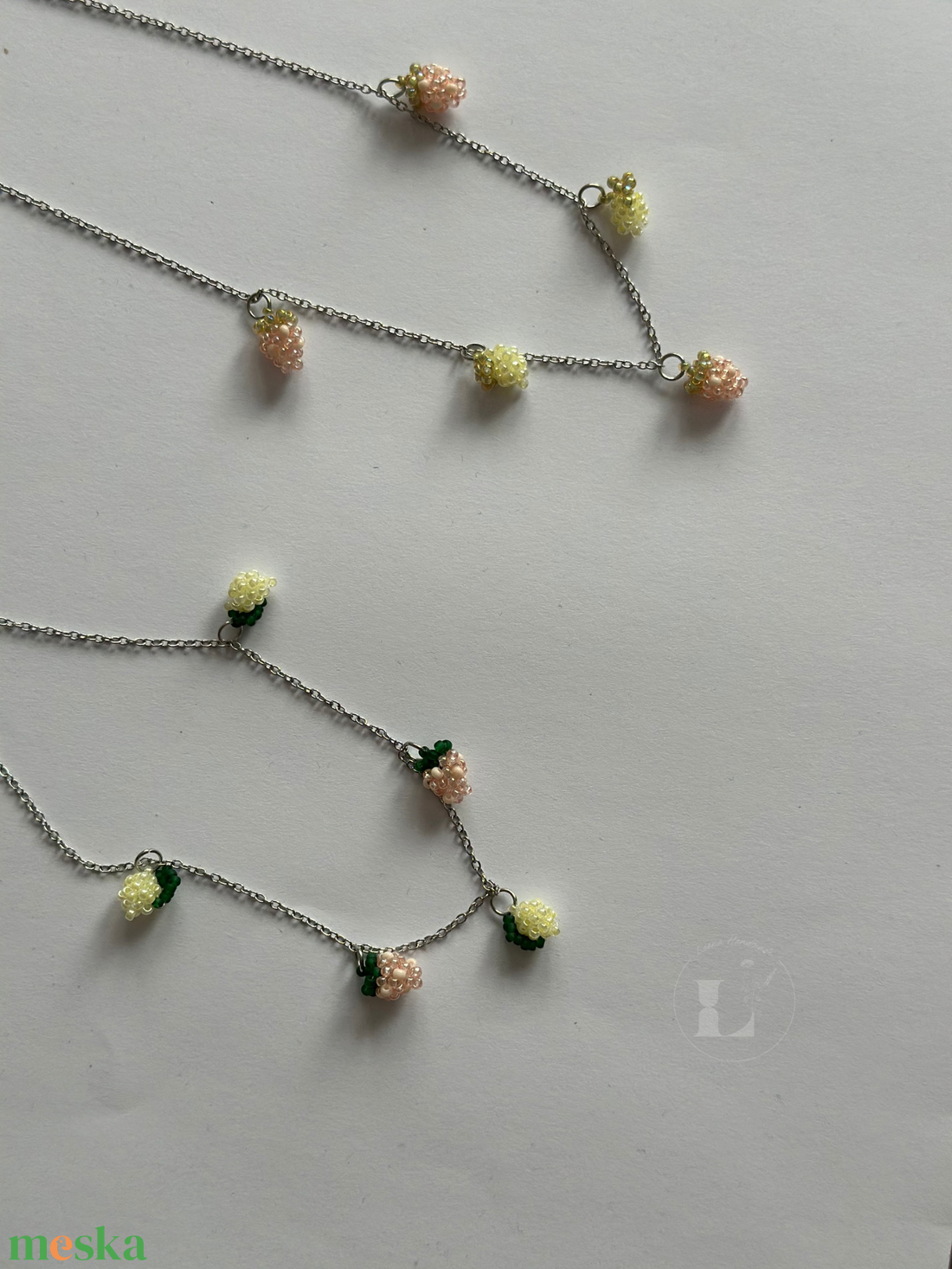 PinkLemonade 5charm nyaklánc - ékszer - nyaklánc - medálos nyaklánc - Meska.hu