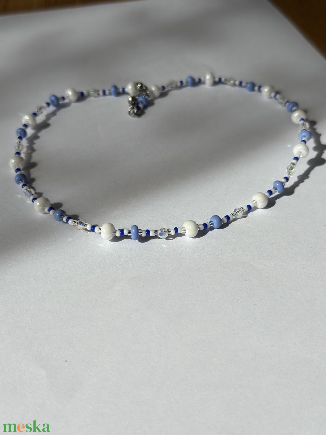 Choker- Sea - ékszer - nyaklánc - gyöngyös nyaklánc - Meska.hu