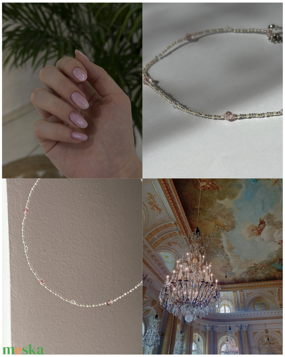 Choker- Fairy - ékszer - nyaklánc - gyöngyös nyaklánc - Meska.hu