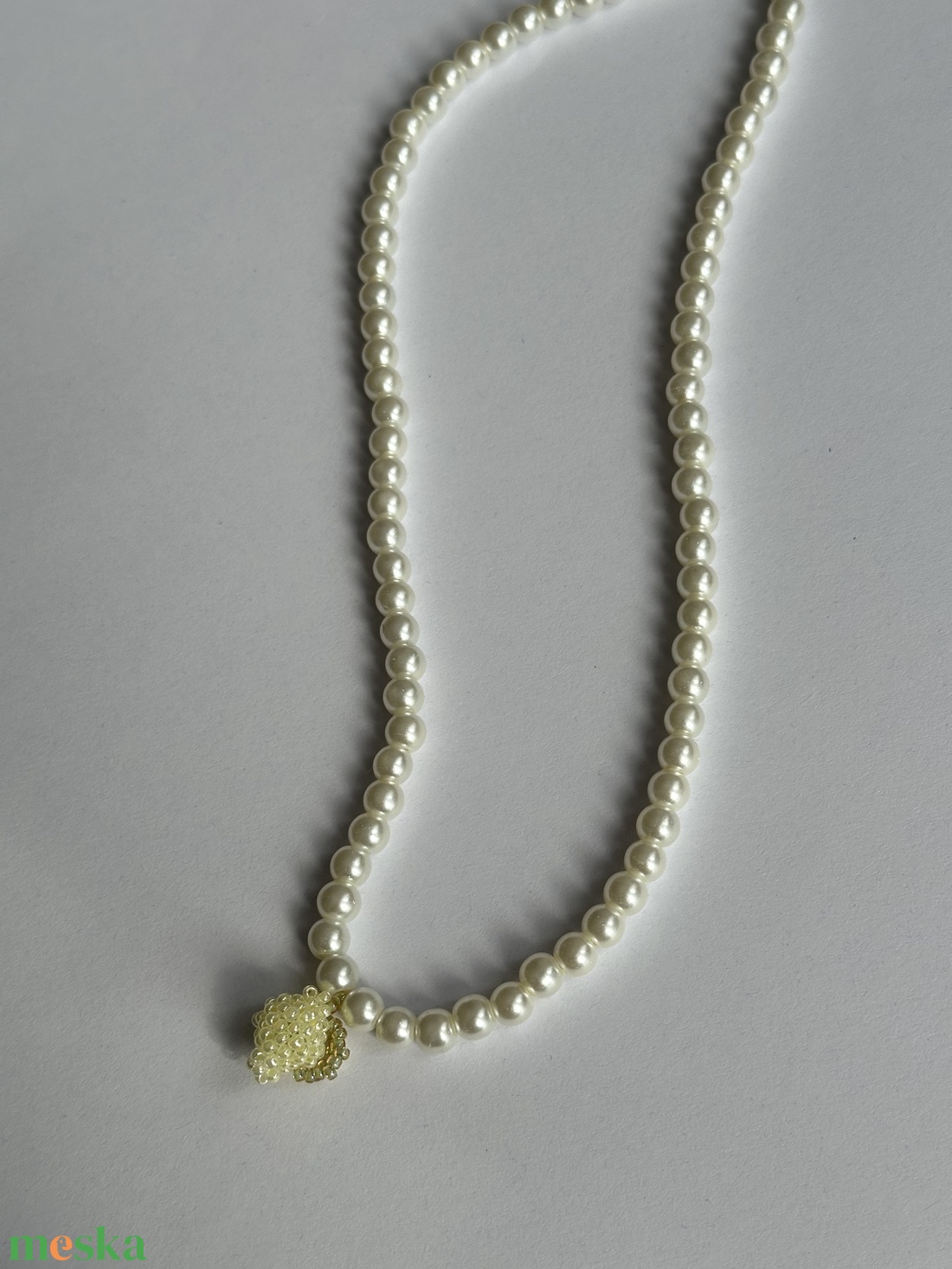 Pearl- Lemon nyaklánc - ékszer - nyaklánc - gyöngyös nyaklánc - Meska.hu
