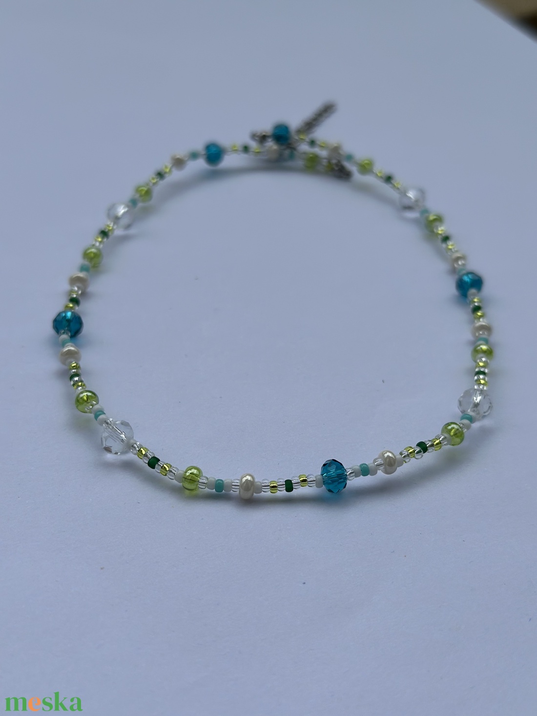 Choker- Zakynthos - ékszer - nyaklánc - gyöngyös nyaklánc - Meska.hu