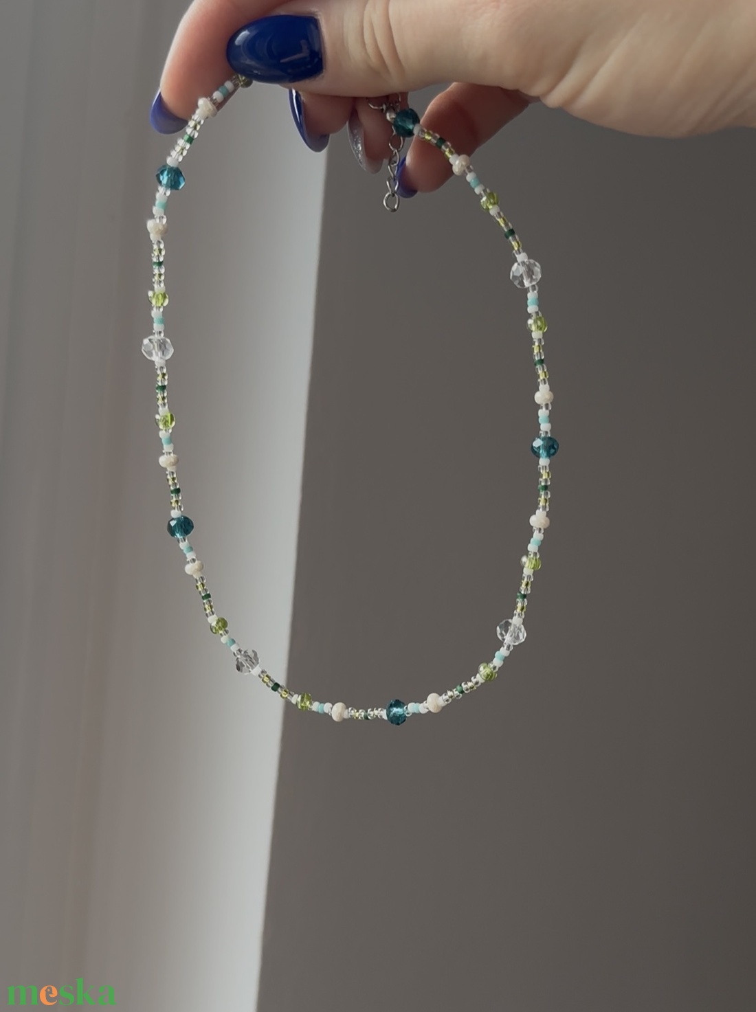 Choker- Zakynthos - ékszer - nyaklánc - gyöngyös nyaklánc - Meska.hu