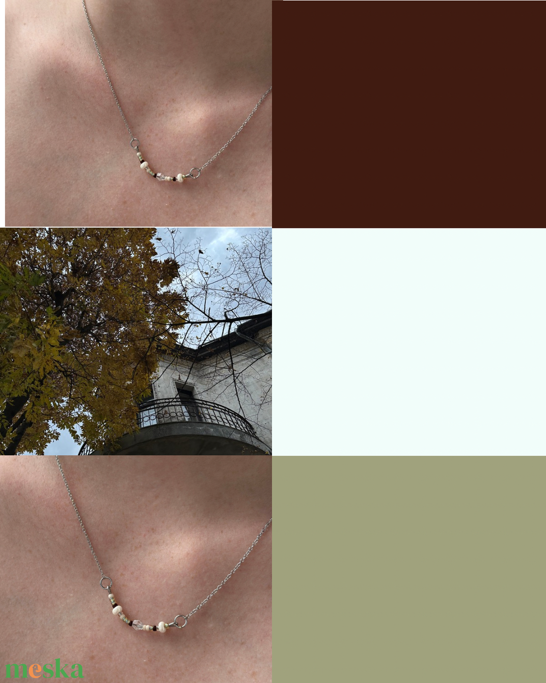 Everyday- Fall afternoon - ékszer - nyaklánc - gyöngyös nyaklánc - Meska.hu
