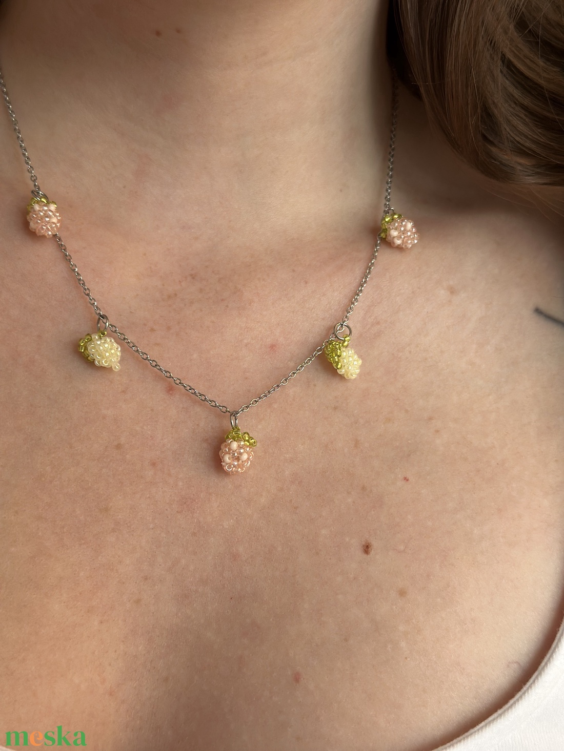 PinkLemonade 5charm nyaklánc - ékszer - nyaklánc - medálos nyaklánc - Meska.hu
