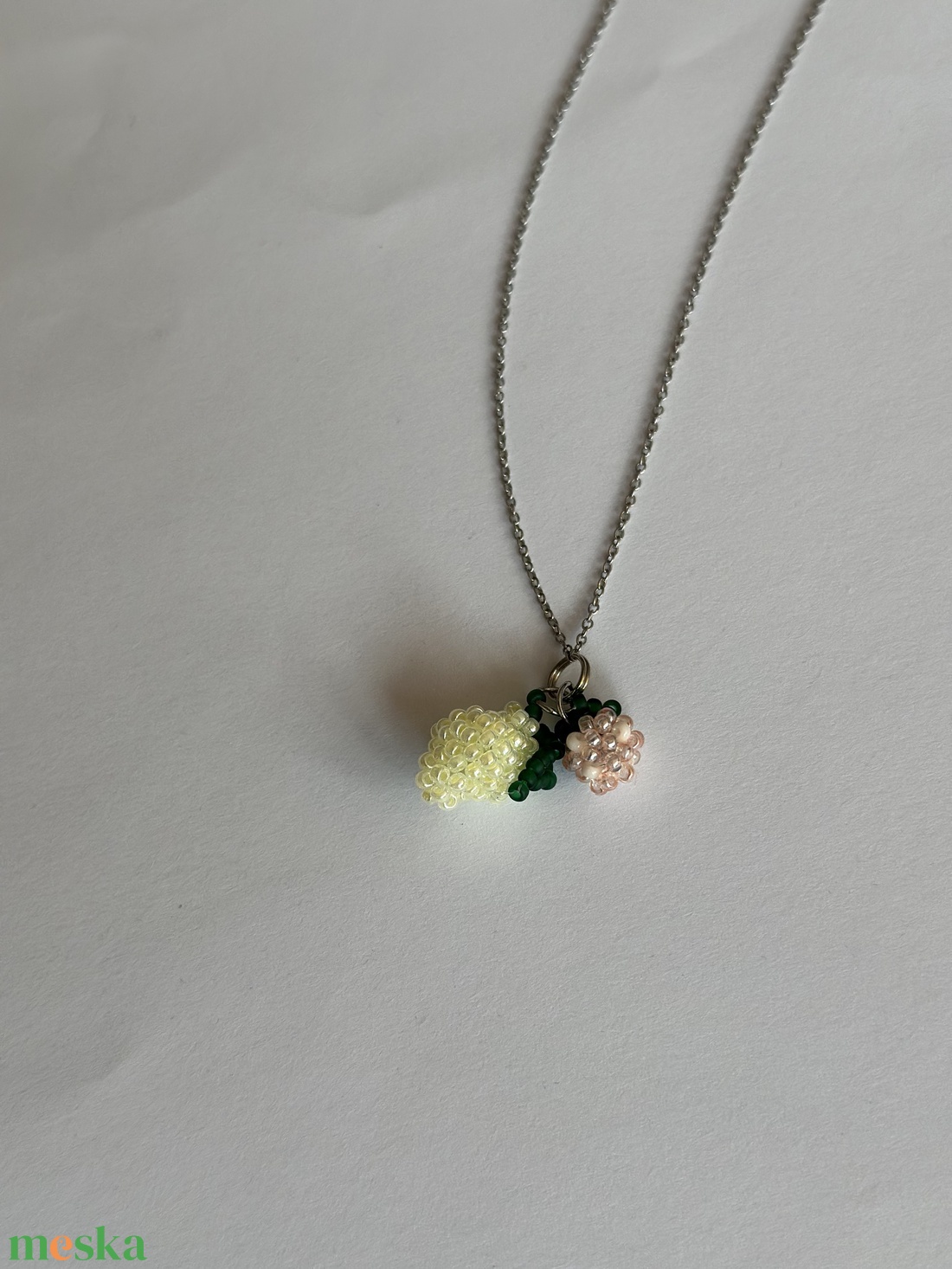 PinkLemonade 2charm nyaklánc-Citrom - ékszer - nyaklánc - medálos nyaklánc - Meska.hu