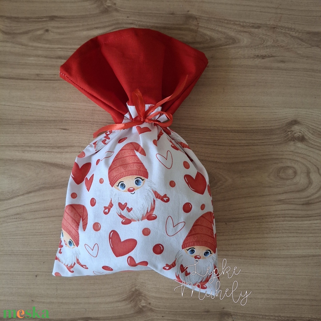 Ajándékzsák, Mikulás zsák piros manós - karácsony - mikulás - mikulás zsák - Meska.hu Ajándékzsák, Mikulás zsák piros manós - karácsony - mikulás - mikulás zsák - Meska.hu
