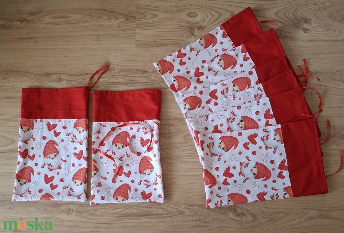 Ajándékzsák, Mikulás zsák piros manós - karácsony - mikulás - mikulás zsák - Meska.hu Ajándékzsák, Mikulás zsák piros manós - karácsony - mikulás - mikulás zsák - Meska.hu