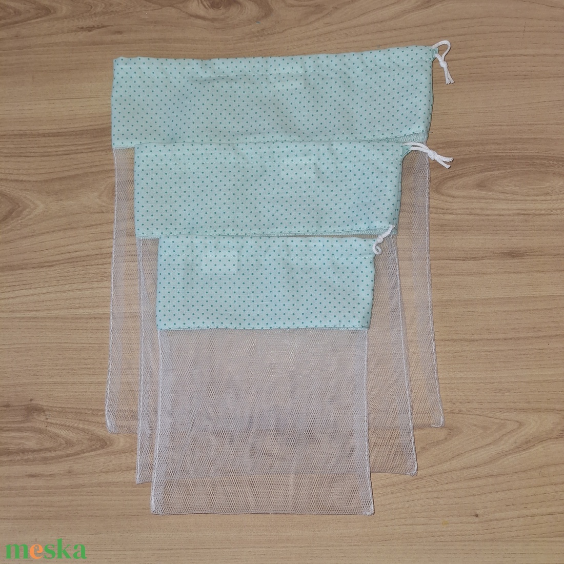 Bevásárlózsák, menta pöttyös  - táska & tok - bevásárlás & shopper táska - zöldség/gyümölcs zsák - Meska.hu Bevásárlózsák, menta pöttyös  - táska & tok - bevásárlás & shopper táska - zöldség/gyümölcs zsák - Meska.hu