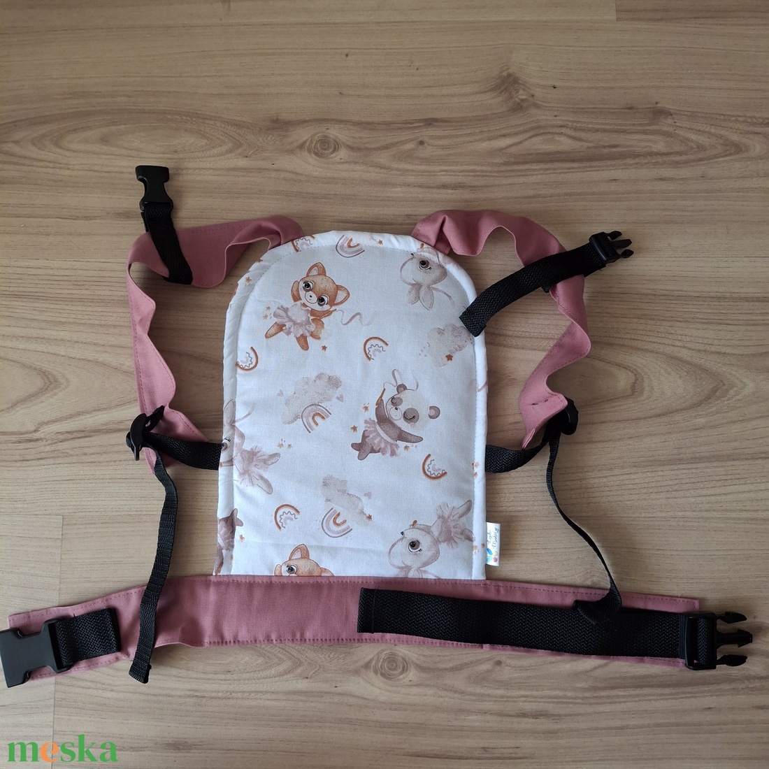 Játék csatos babahordozó, balettozó állatok - játék & sport - baba & babaház - babaruha, babakellék - Meska.hu