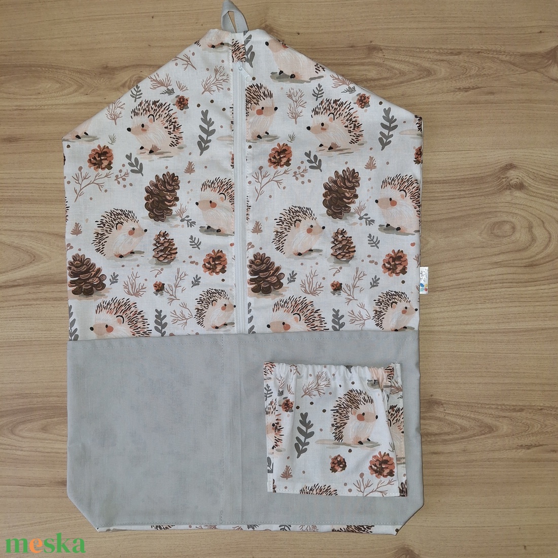 Ovis zsák, süni - játék & sport - ovis felszerelés - ovis zsák - Meska.hu