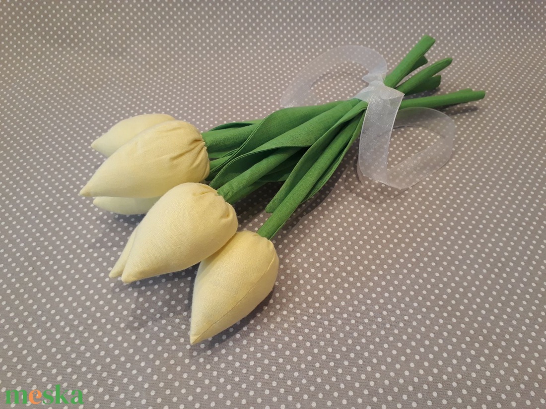 6db tulipán  - otthon & lakás - dekoráció - virágdísz és tartó - csokor & virágdísz - Meska.hu