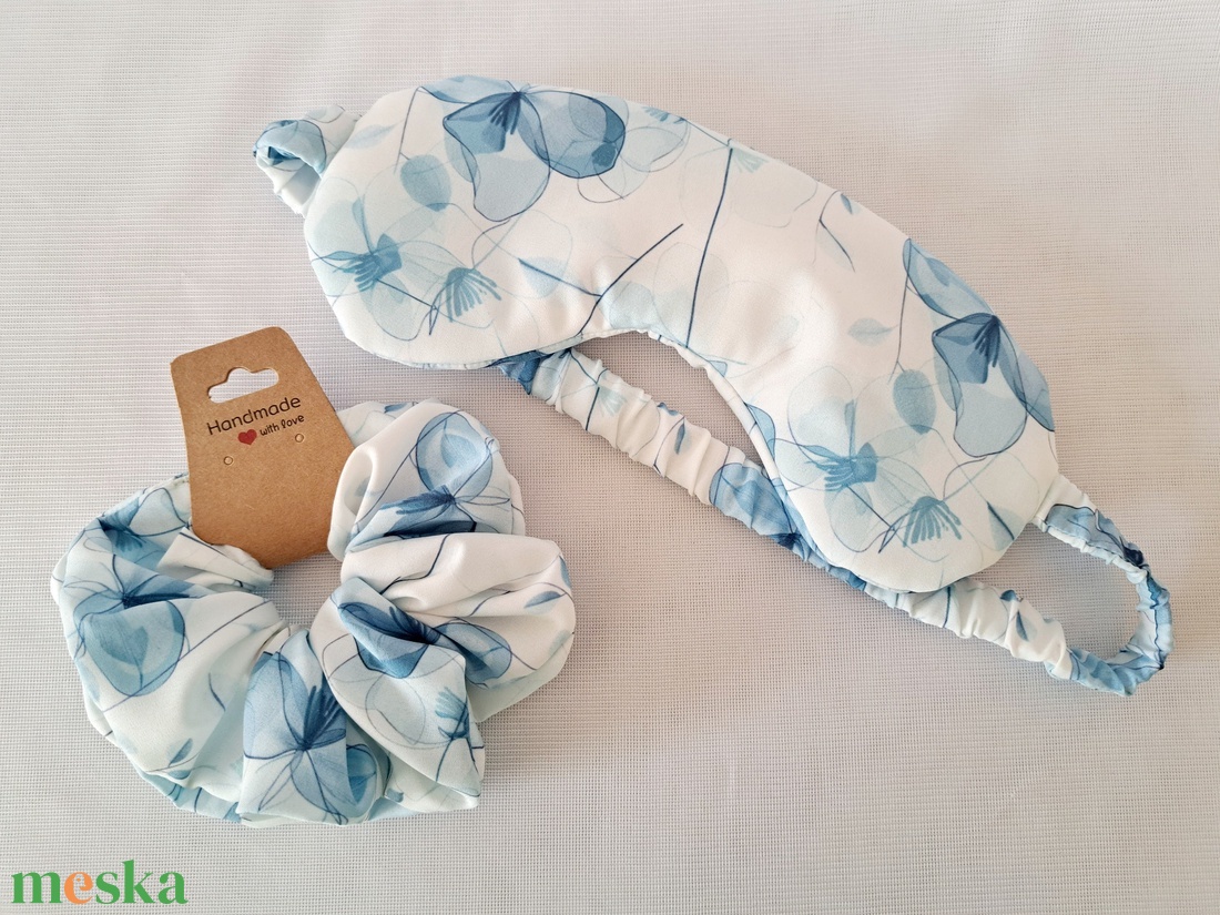 Selyem hajgumi és szemmaszk - szépségápolás - arcápolás - alvómaszk, szemmaszk - Meska.hu