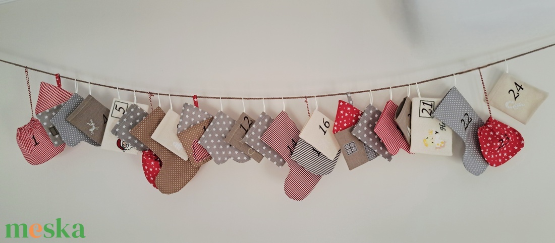 Adventi naptár - karácsony - adventi díszek - adventi naptár - Meska.hu