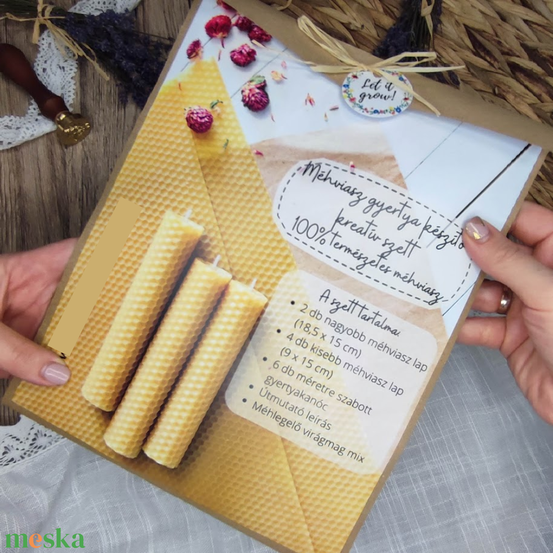 Méhviasz gyertya készítő kreatív szett - diy (csináld magad) - egységcsomag - Meska.hu Méhviasz gyertya készítő kreatív szett - diy (csináld magad) - egységcsomag - Meska.hu