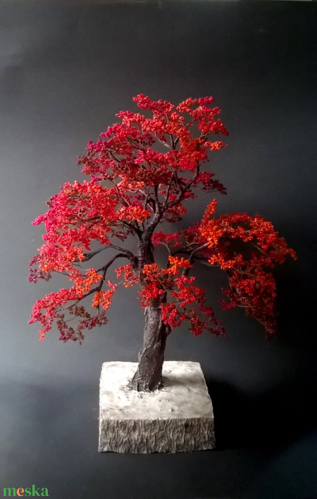 Vörös gyöngyfa rendelhető - otthon & életmód - dekoráció - asztal és polc dekoráció - bonsai - Meska.hu